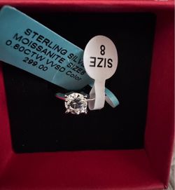 .80 tw Moissanite ring size 8