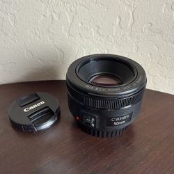 Canon EF 50mm f/1.8 STM Lens, Black Fully Functional