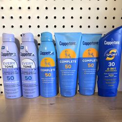 Brand New Coppertone Sunscreen - $4 Each