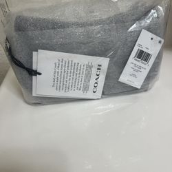 COACH Swinger 20 Crystal Signature Jacquard & Leather Bag Black