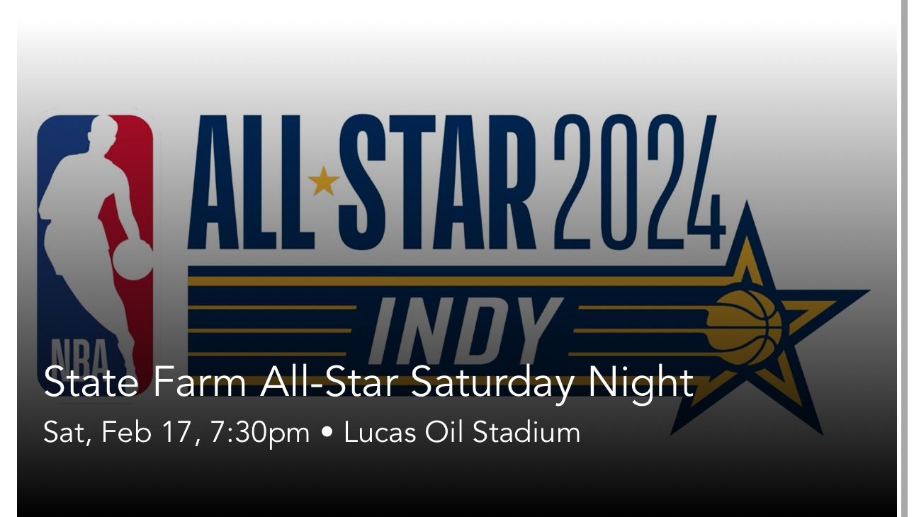 NBA ALL STAR SATURDAY NIGHT LOWER LEVEL