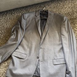 Light Gray Suit Jacket ; Slim Fit 42L