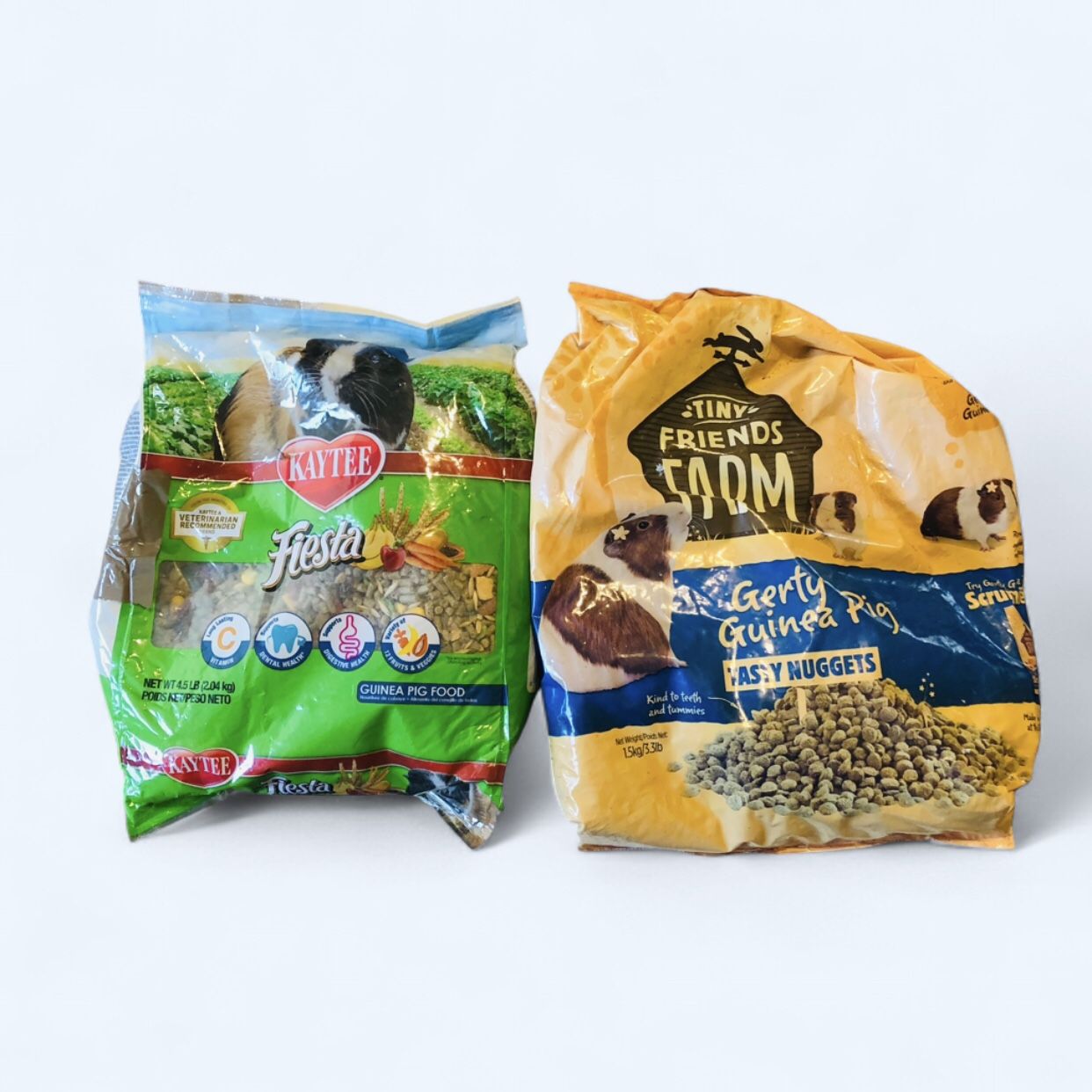 Tiny Friends Farm Gerty Guinea Pig Tasty Nuggets & Kaytee Fiesta Guinea Pig Food. 1/2 Price on both