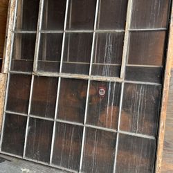 Large Old vintage Glass Windows 6ftx7ft