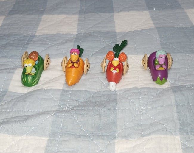 Vintage 1988 Fraggle Rock McDonald's Happy Meal set of 4