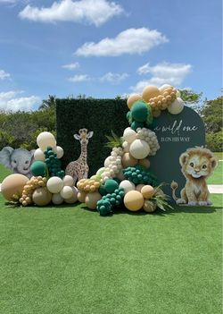 Safari Baby Shower Backdrop Set