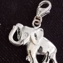 Vtg.Sterling Silver 925~ Elephant Charm
