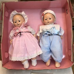 1980’s Horsman Tynie Twin Dolls 13” In Original Box Cash/Venmo P/Up WBLake