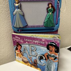 Disney Princess Learn To Write Drawing Board And Book