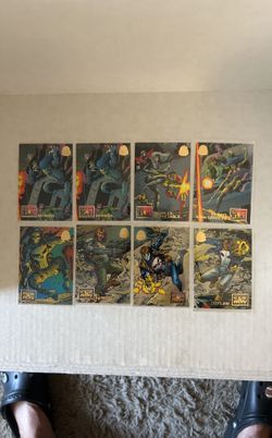 1994 Fleer Marvel Universe Suicide Run & Fall From Grace Lot Of 8 Cards