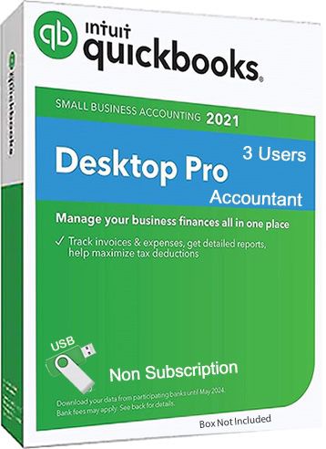 QuickBooks Pro Accountant 3 Users Non Subscription