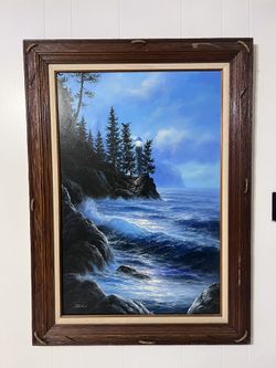 June Nelson oil painting on canvas in very good condition