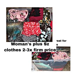 Woman’s 41 plus Sz clothes large bundle Sz 2-3x