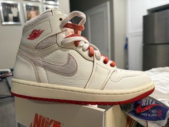 Air Jordan 1 High OG Sail Red Sneaker NEVER WORN