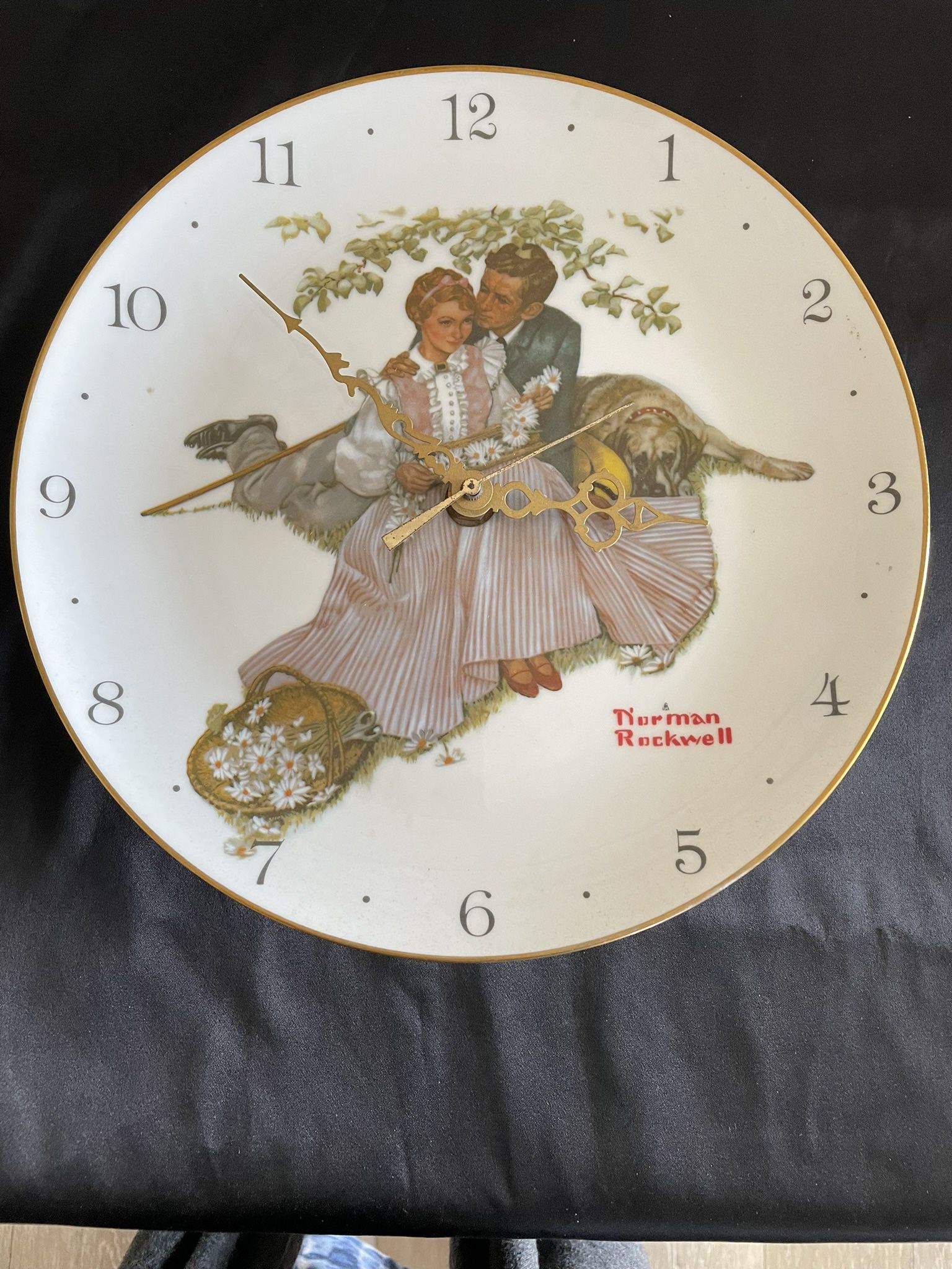 Norman Rockwell Clock 