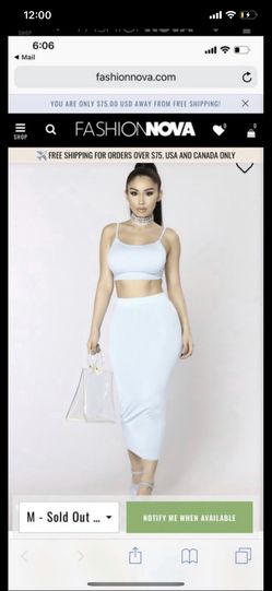 Fashion nova skirt set