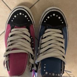 Pearlized Vans Blue And Pink 