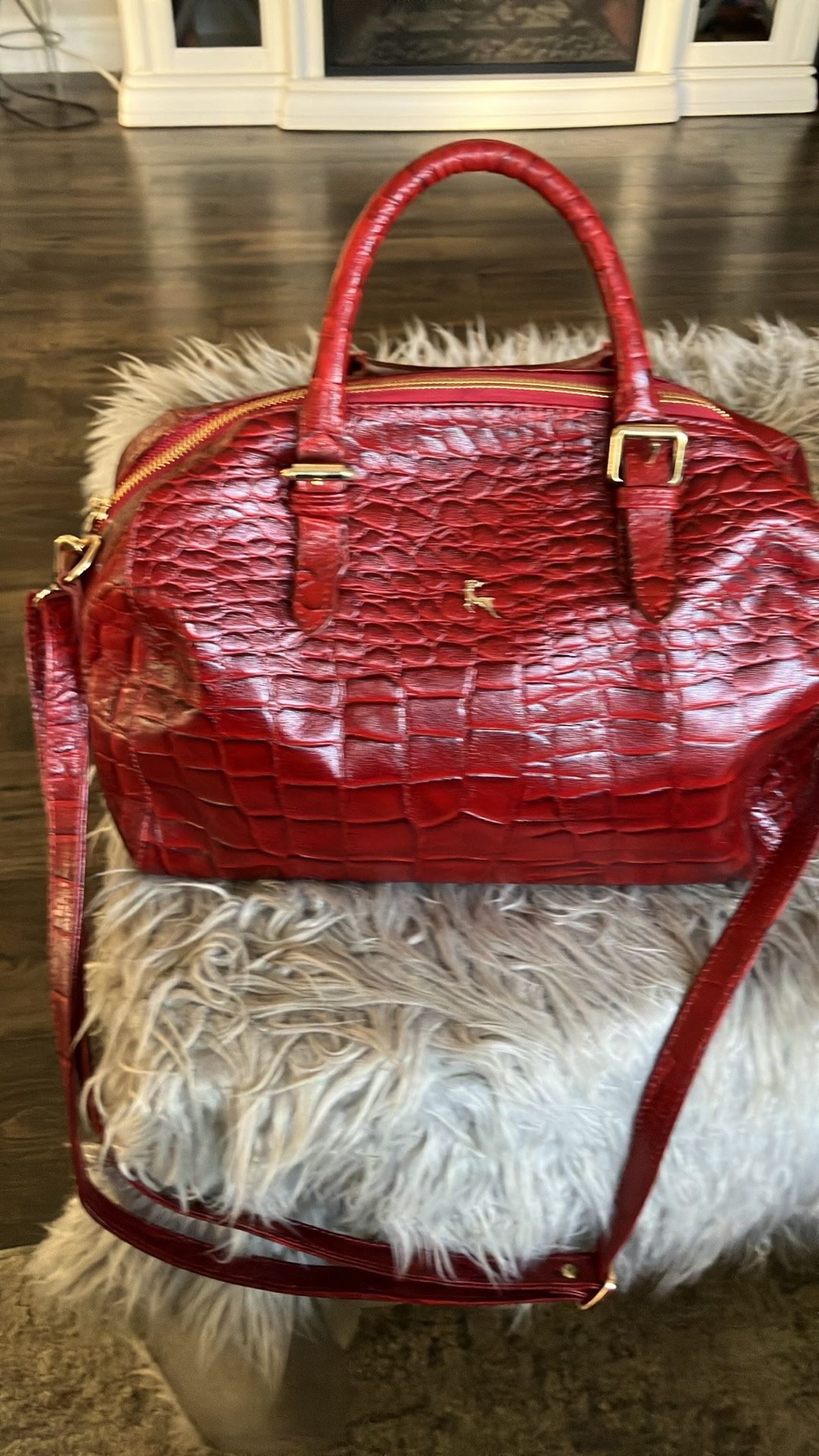 Leather satchel