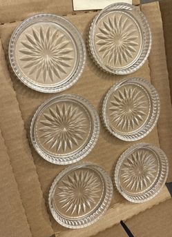 Princess House Glass Coasters 