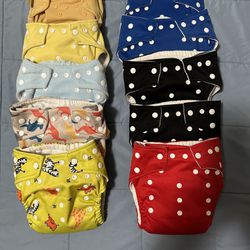 10 Baby Cloth Diapers 