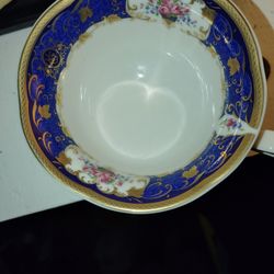 Licensed By The Orient Express Hand painted Gold Embellished Teacup 