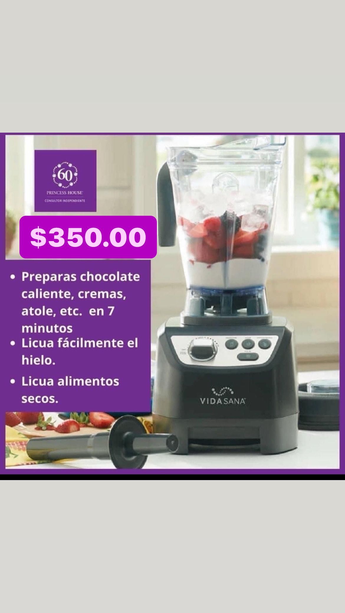 Licuadora De Alta Potencia Especial $350.00 Muele Y Remuele No Nesecitas Colar Nada Hace Chocolate Atoles Calientes Sopas  Para Servir 