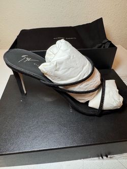 NEW Giuseppe Zanotti Black Strappy Heel Mules – EU 40 – $350 OBO