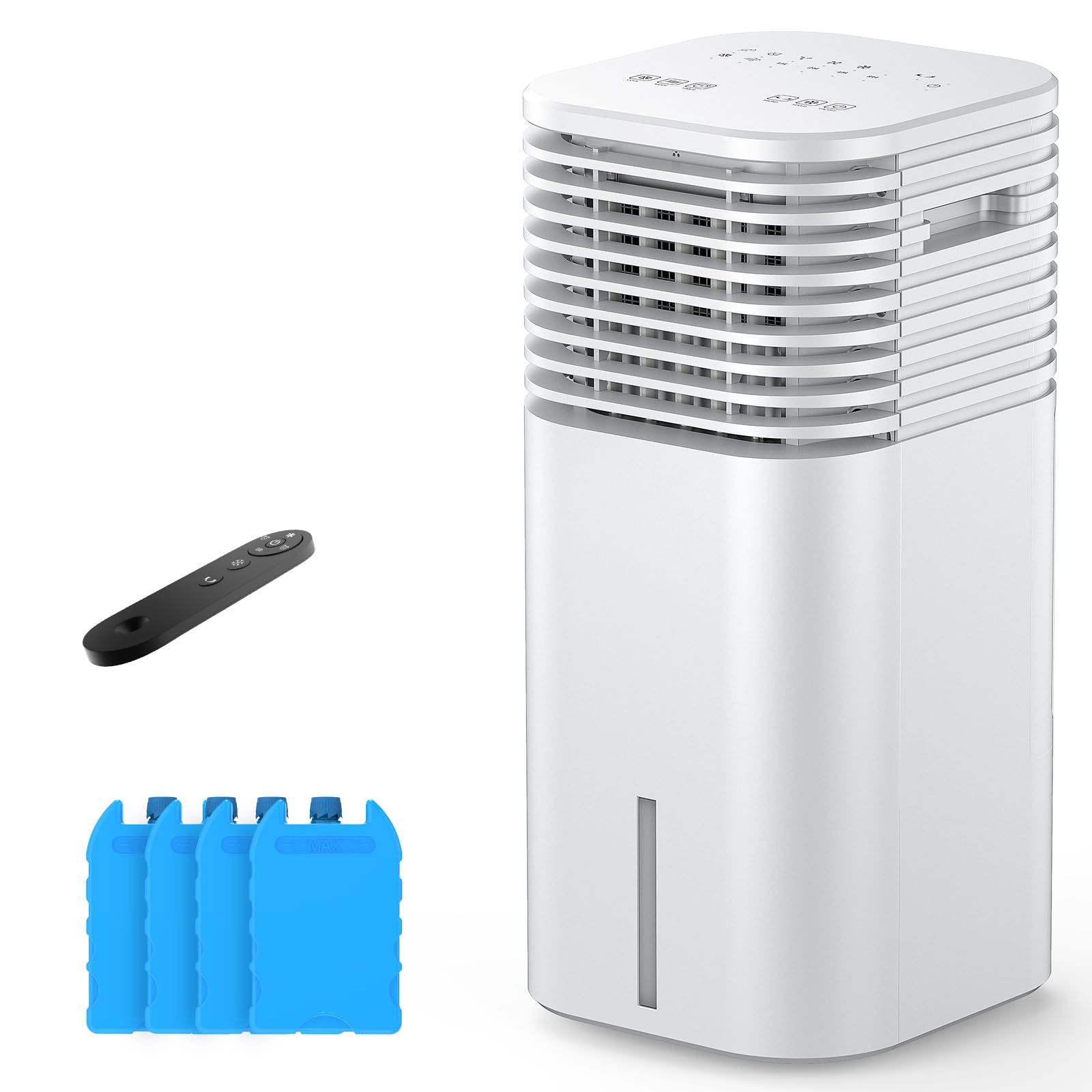 24" Windowless Portable Air Conditioner, 15H Timer & 120°Oscillation, 3-IN-1 Portable AC Unit With Remote, 2-Gal Tank, 3 Modes & 3 Speeds, Ultra-Quiet