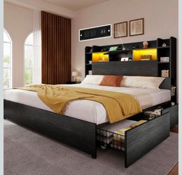 Queen Bedframe and Box frame