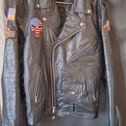 Leather Harley Davidson Jacket 