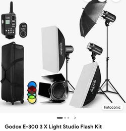 E300 light studio flash kit