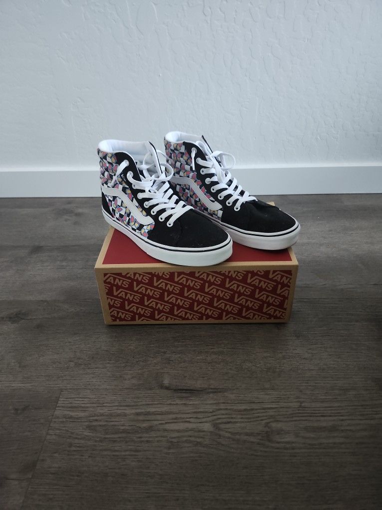 Checkerboard Butterfly Vans Size 10 womens