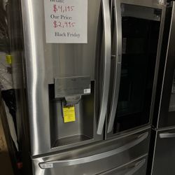 LG 29.5CU/FT 4-Door French Door Refrigerator InstaView Craft Ice 4110