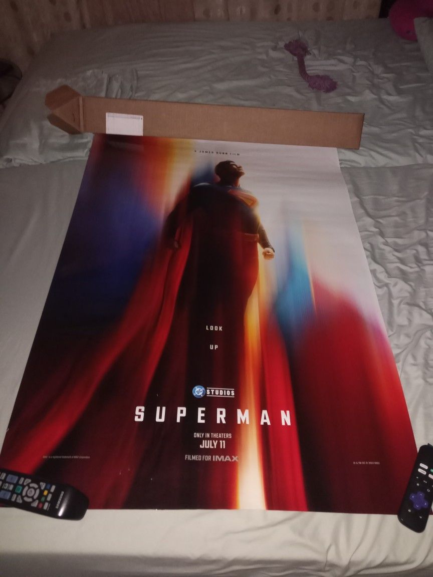 SUPERMAN MOVIE 2025 27×40 DOUBLE SIDED POSTER