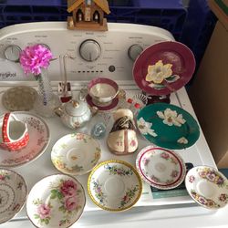 China Dishes, Other Decorating Collections And Many Other Dishes, A Tea Pot Set