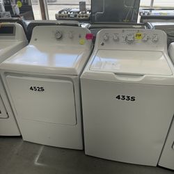 GE Top Load Washer And Dryer Set 