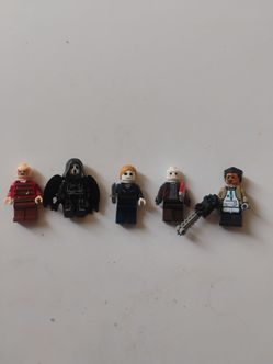 Lot of 5 Brik Mini Figures. Scream Jason Michael Myers ect.