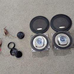 TWO 4-INCH ABSOLUTE MID-RANGE AND TWO ABSOLUTE 1 & 1/2" TWEETERS