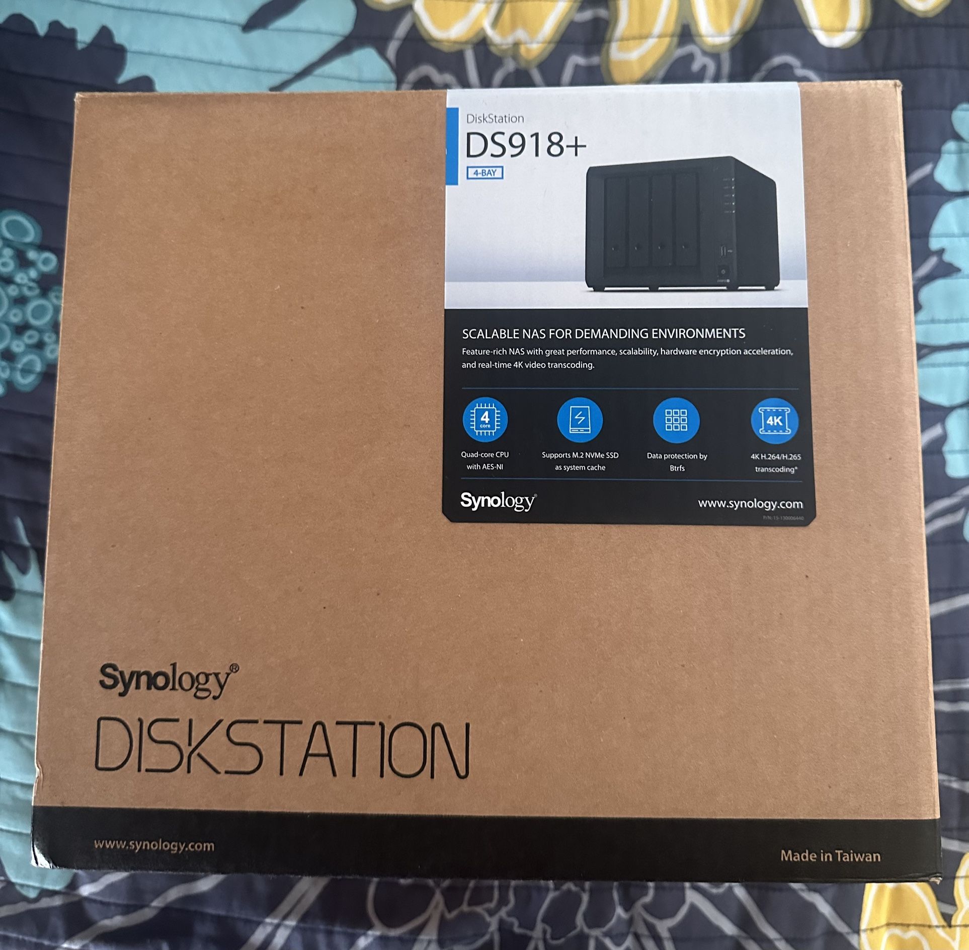 DS918+ Synology DiskStation 4-Bay Desktop NAS for SMB