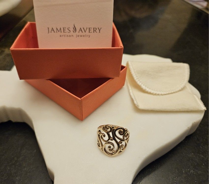 James Avery Gold Sorrento Ring 