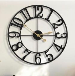 16in Decorative Metal Wall Clock