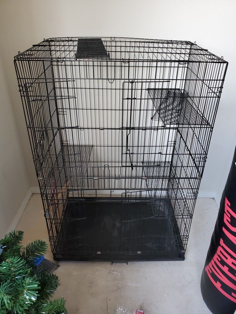 Pet Cage. 3 Floors With Walking Ramps
