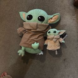 Big And Small Baby Yoda/ Grogu Plushies