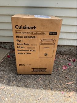 Cuisinart ice cream maker