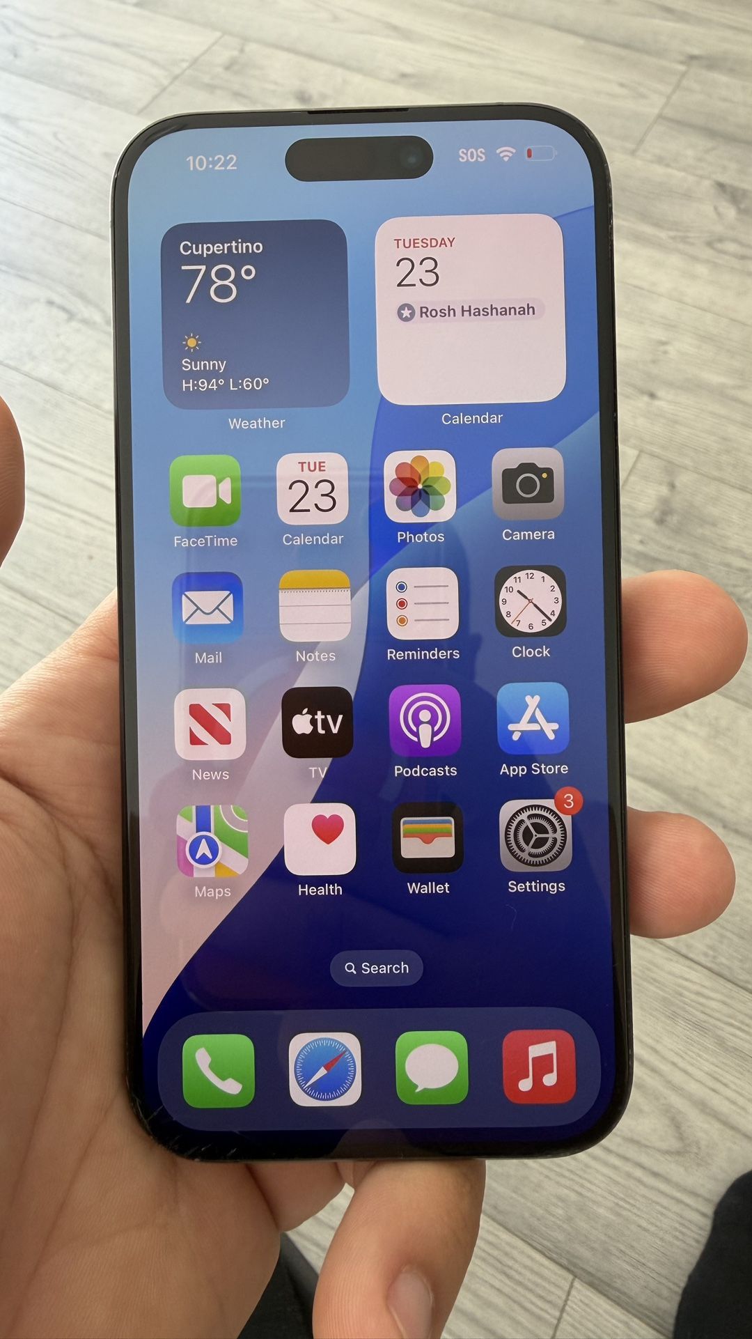 T-mobile / Metro PCS Apple iPhone 15 Pro 256gb Blue Titanium 