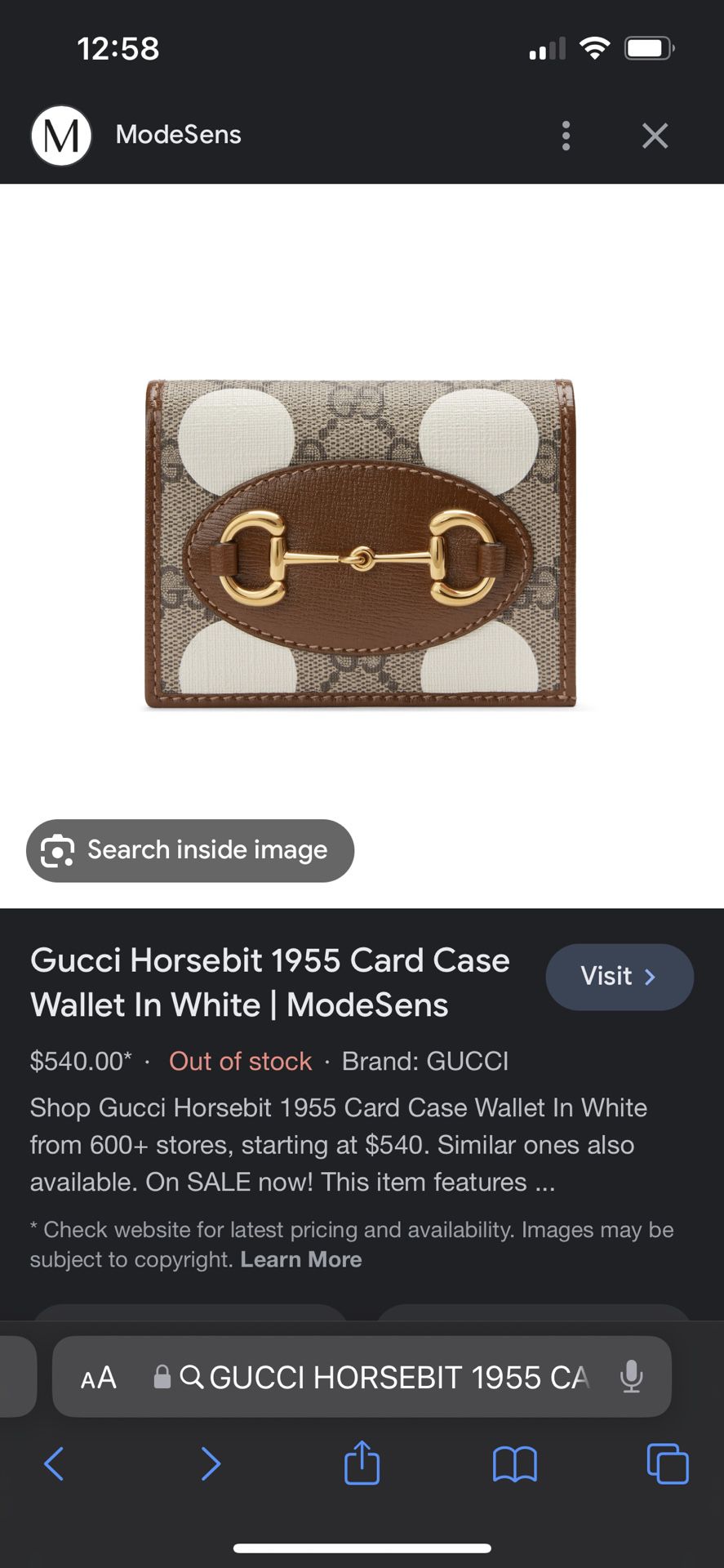 Gucci Wallet Unisex