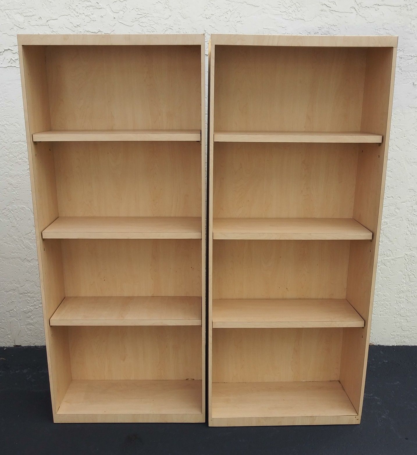 Custom Pair of Bookcase Bookshelves Shelves