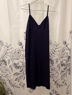 Lulus Don't Tell 'Em Navy Blue Bodycon Midi Dress