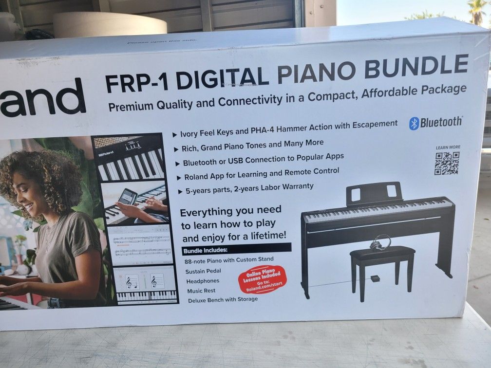Roland FRP1 Digital Piano Keyboard Bundle for Sale in San Diego, CA