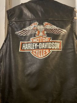 HARLEY DAVIDSON  leather vest-1903
